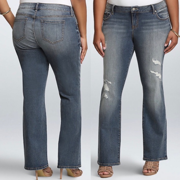 Torrid | Lightly Distressed Relaxed Boot Cut Jeans